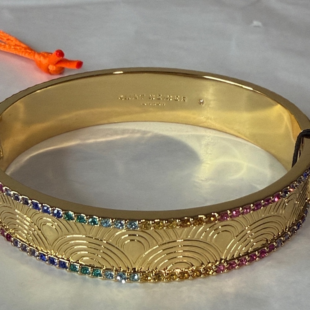 Kurt Geiger gold bangle with multi color
Stones - Picture 4 of 6
